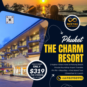 3 Days 2 Nights – Phuket Island Escape ✨ Stay at The Charm Resort & Spa – Patong Beach